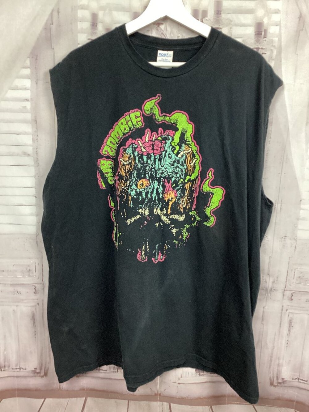 Rob Zombie Black Graphic T-Shirt King Freak Smoke Your Grass Cutoff 3XL